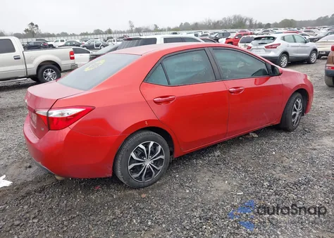 2016 Toyota Corolla Le z USA, uszkodzony, nr VIN 5YFBURHE6GP545489